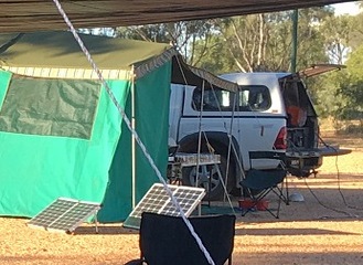 Camping using Solar