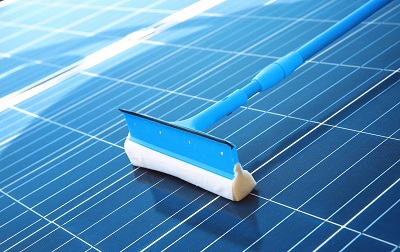 Cleaning of solar panels